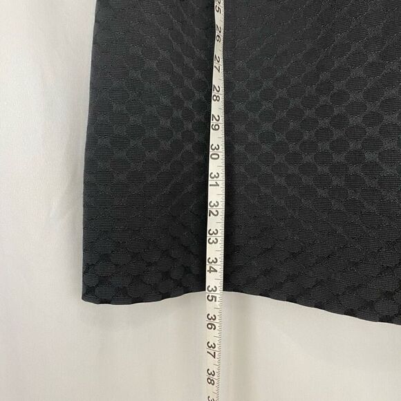 Michael Kors Dress Black Sheath White Trim Women’s 10 Mini Short Designer Jackie - Picture 12 of 16